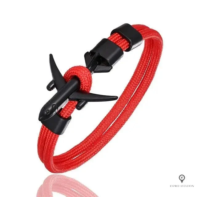 Bracelet Aviateur Avion Rouge 3 Bracelet Aviateur Avion Rouge