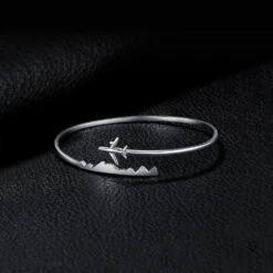 Bracelet Avion Argent