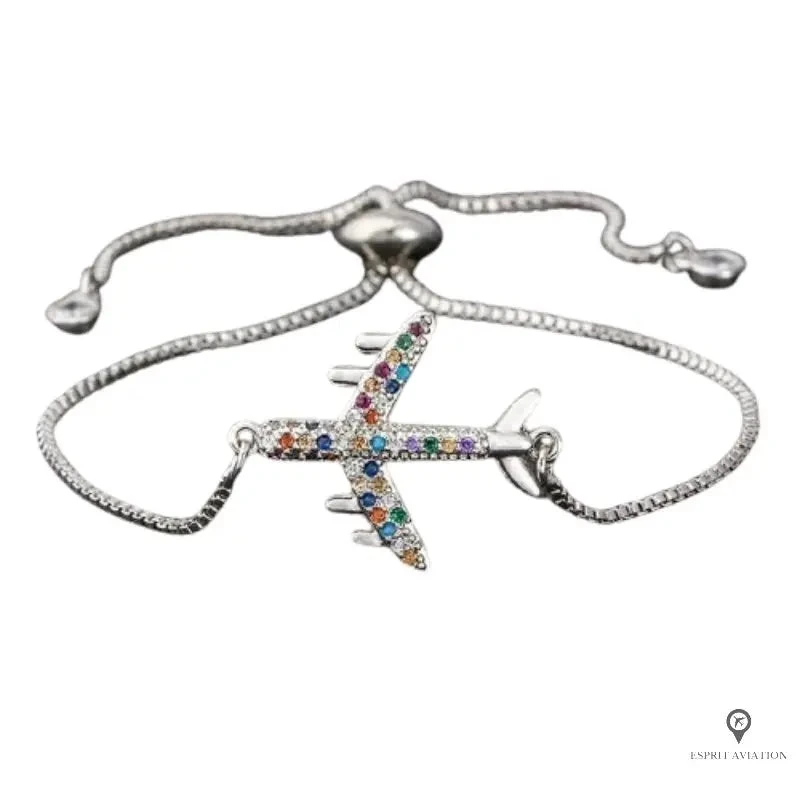 Bracelet Avion Argenté 3 Bracelet Avion Argenté