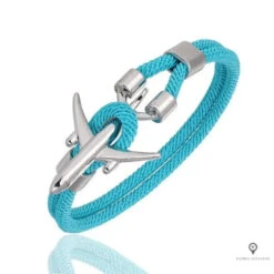 Bracelet Avion Bleu Clair