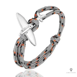 Bracelet Avion Corde Gris