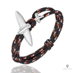 Bracelet Avion Corde Noir