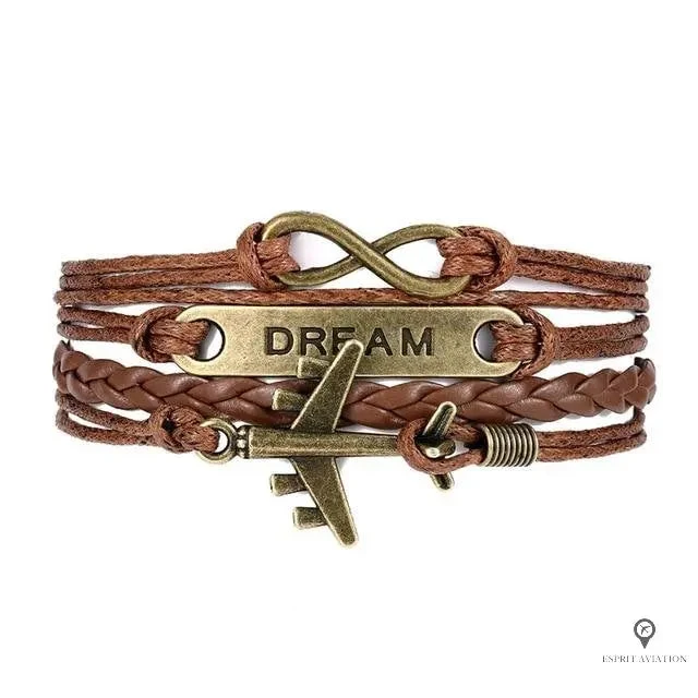 Bracelet Avion Cuir 3 Bracelet Avion Cuir