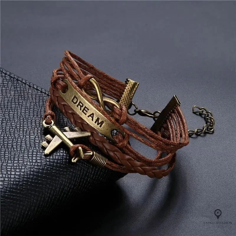 Bracelet Avion Cuir 5 Bracelet Avion Cuir – Image 3