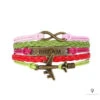Bracelet Avion Cuir Rose 1 Bracelet Avion Cuir Rose -Esprit Aviation Bracelet Avion Cuir Rose Esprit Aviation 1689995635839