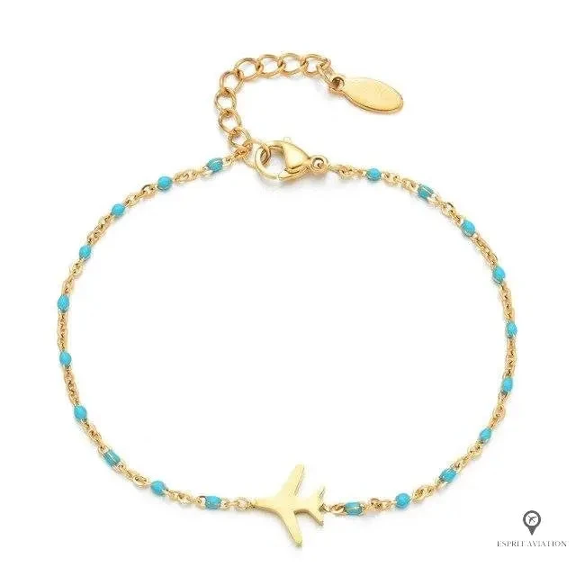 Bracelet Avion Femme Bleu 3 Bracelet Avion Femme Bleu