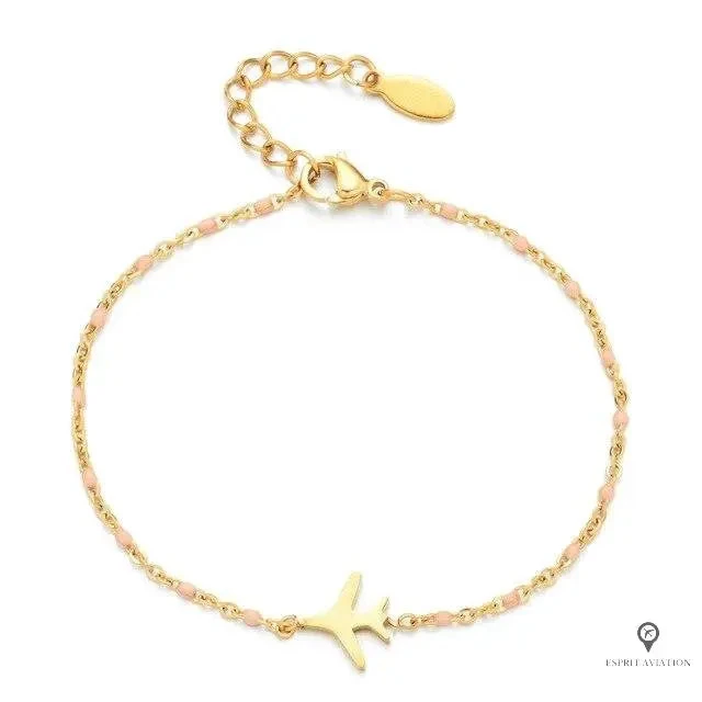 Bracelet Avion Femme Rose 3 Bracelet Avion Femme Rose