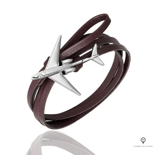 Bracelet Avion Homme Café 3 Bracelet Avion Homme Café
