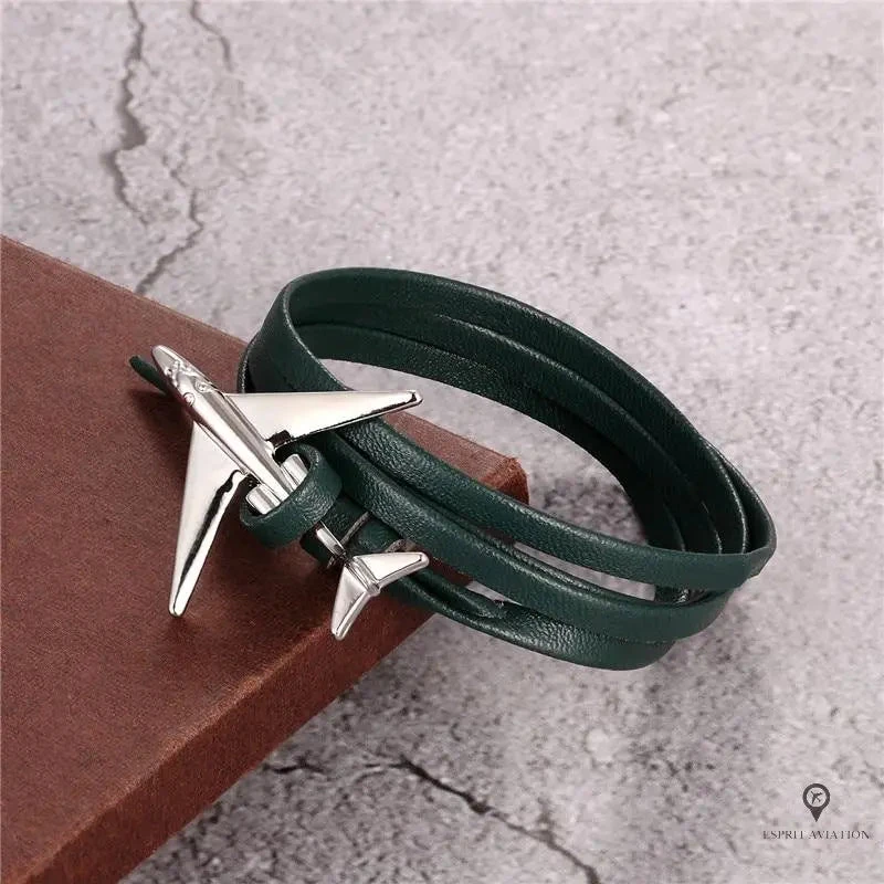 Bracelet Avion Homme Vert 4 Bracelet Avion Homme Vert – Image 2