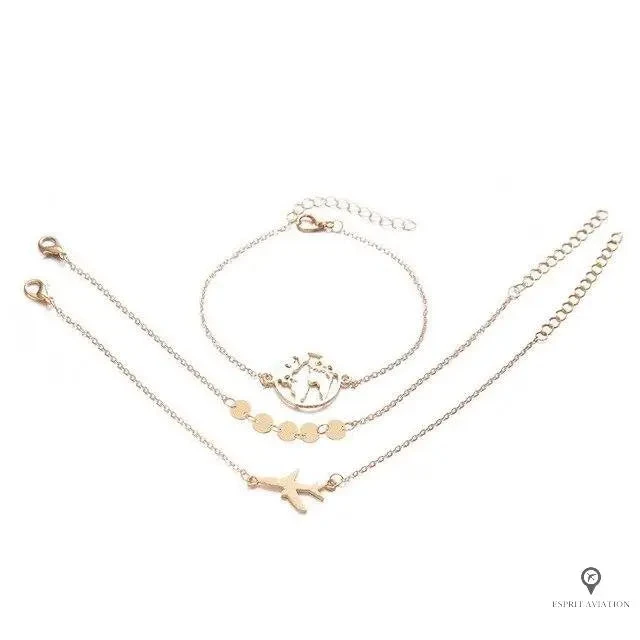 Bracelet Avion Monde 3 Bracelet Avion Monde