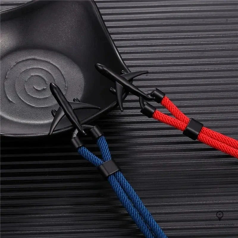 Bracelet Avion Noir Et Rouge 5 Bracelet Avion Noir Et Rouge – Image 3