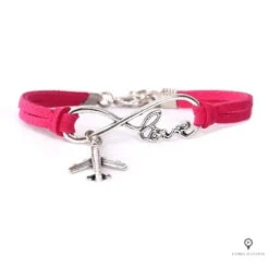 Bracelet Avion Rose Femme