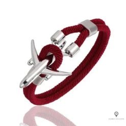 Bracelet Avion Rouge Foncé