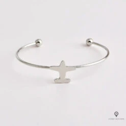 Bracelet Avion Terre Argenté -Esprit Aviation Bracelet Avion Terre Argente Esprit Aviation 1689995740868