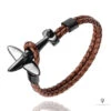 Bracelet Avion De Chasse Noir Marron -Esprit Aviation Bracelet Avion de Chasse Noir Marron Esprit Aviation 1677414706