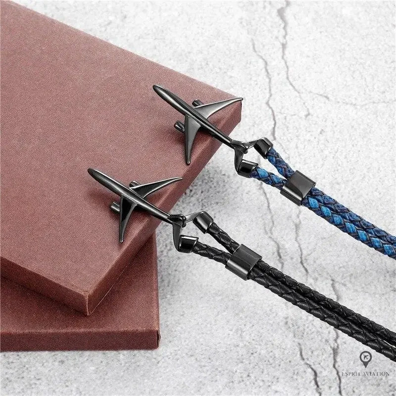 Bracelet Avion De Ligne Bleu Retro 4 Bracelet Avion De Ligne Bleu Retro – Image 2