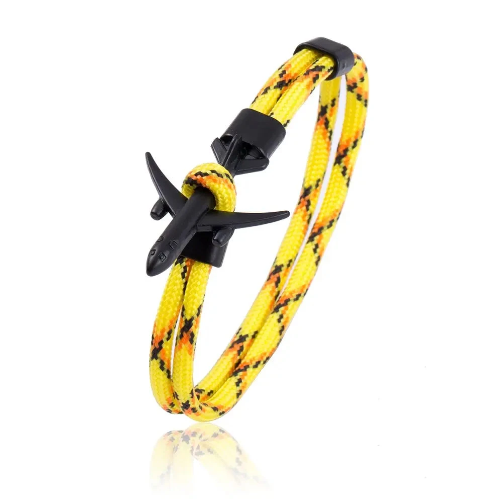 Bracelet Cordage Avion Fluo 3 Bracelet Cordage Avion Fluo
