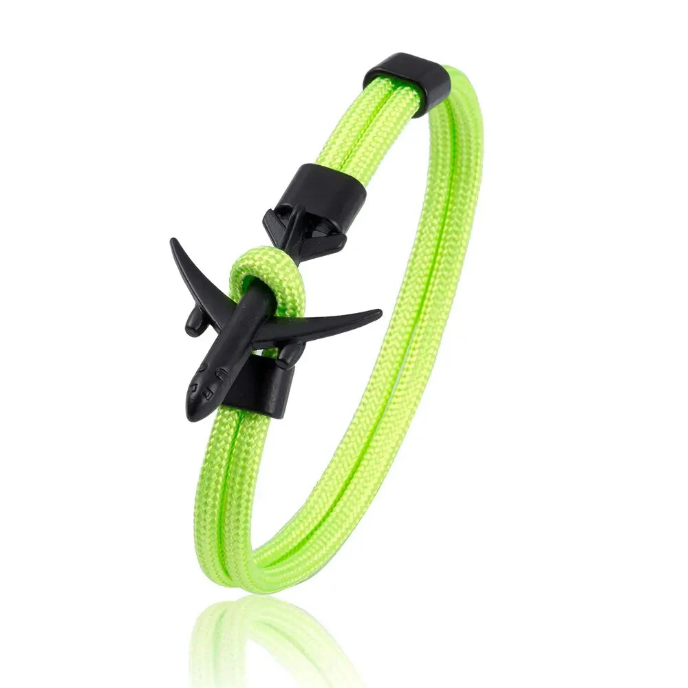 Bracelet Cordage Avion Fluo 5 Bracelet Cordage Avion Fluo – Image 3