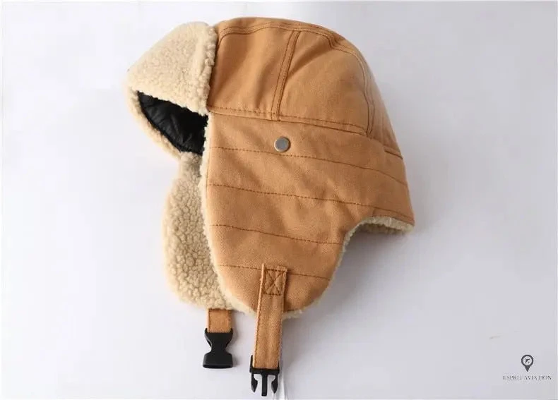 Chapka Aviateur Beige 4 Chapka Aviateur Beige – Image 2