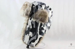 Chapka Aviateur Camouflage Blanc