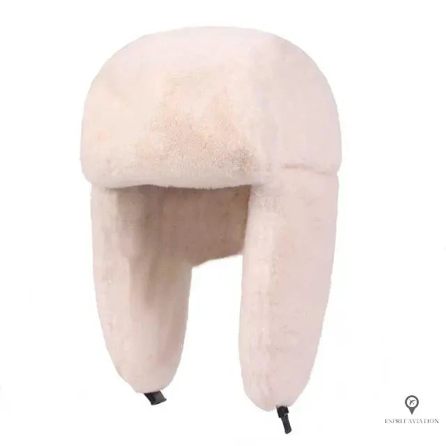 Chapka Aviateur Femme Beige 3 Chapka Aviateur Femme Beige