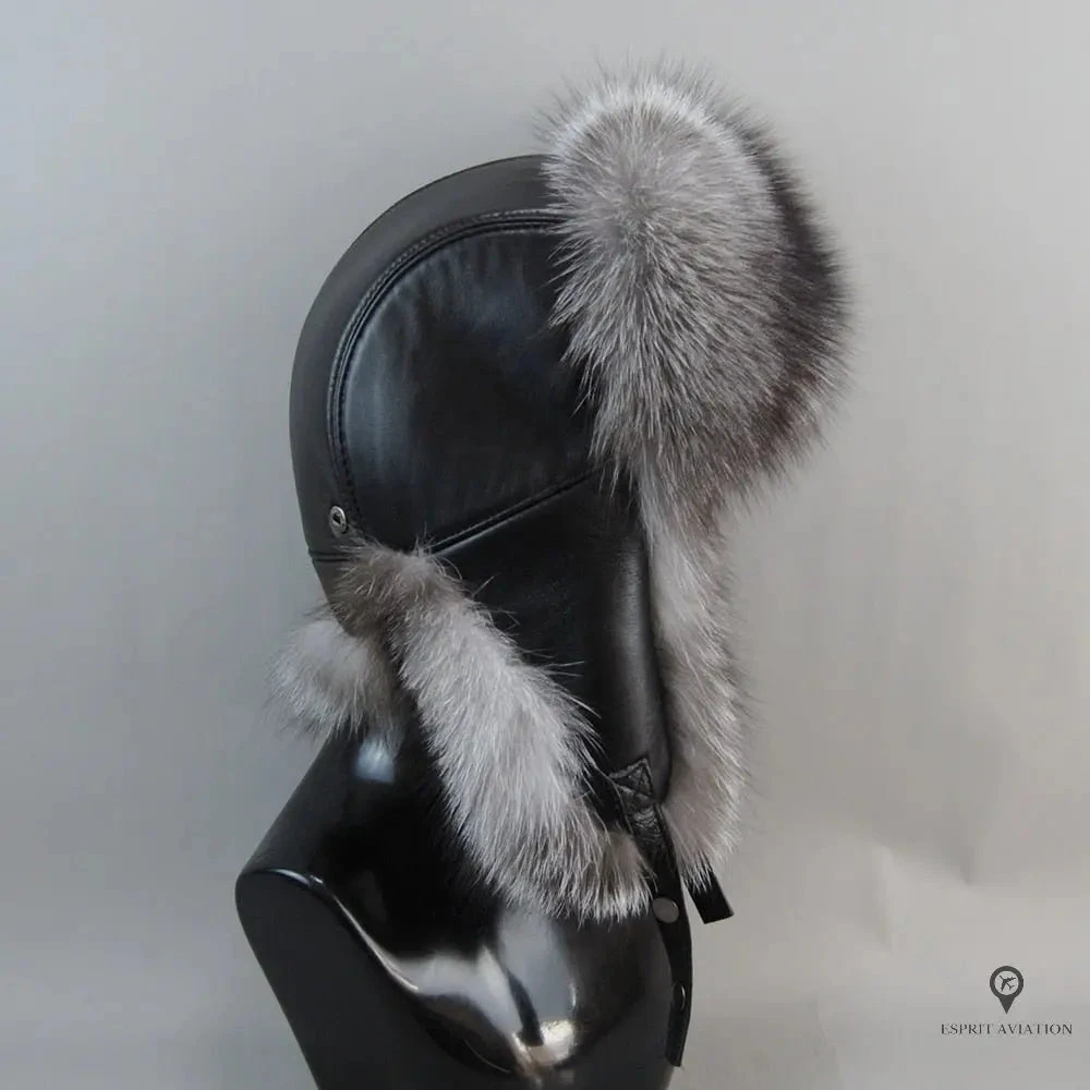 Chapka En Cuir De Mouton Véritable 7 Chapka En Cuir De Mouton Véritable – Image 5