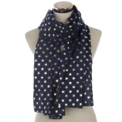 Écharpe Aviateur St-Exupéry 27 Écharpe Aviateur St-Exupéry -Esprit Aviation FOXMOTHER 2021 New Fashion Navy Star Moon Foil Gold Scarf For Womens Chirstmas Gifts Esprit Aviation 1661287369