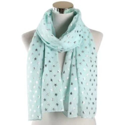 Écharpe Aviateur St-Exupéry 28 Écharpe Aviateur St-Exupéry -Esprit Aviation FOXMOTHER 2021 New Fashion Navy Star Moon Foil Gold Scarf For Womens Chirstmas Gifts Esprit Aviation 1661287375