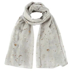 Écharpe Aviateur St-Exupéry 34 Écharpe Aviateur St-Exupéry -Esprit Aviation FOXMOTHER 2021 New Fashion Navy Star Moon Foil Gold Scarf For Womens Chirstmas Gifts Esprit Aviation 1661287414