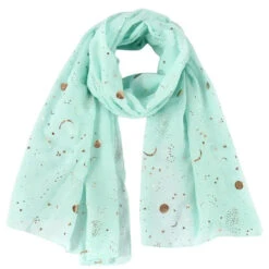 Écharpe Aviateur St-Exupéry 35 Écharpe Aviateur St-Exupéry -Esprit Aviation FOXMOTHER 2021 New Fashion Navy Star Moon Foil Gold Scarf For Womens Chirstmas Gifts Esprit Aviation 1661287416