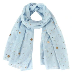 Écharpe Aviateur St-Exupéry 40 Écharpe Aviateur St-Exupéry -Esprit Aviation FOXMOTHER 2021 New Fashion Navy Star Moon Foil Gold Scarf For Womens Chirstmas Gifts Esprit Aviation 1661287429