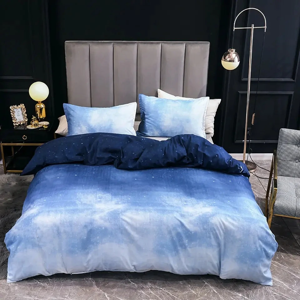 Housse De Couette Bleu Gradué 3 Housse De Couette Bleu Gradué