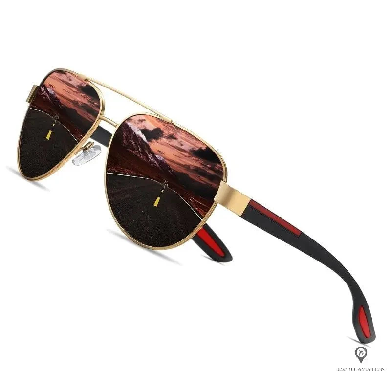 Lunette Aviateur Homme De Soleil Marron 3 Lunette Aviateur Homme De Soleil Marron