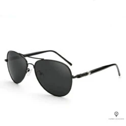 Lunette Aviateur Homme De Soleil Noir Profond