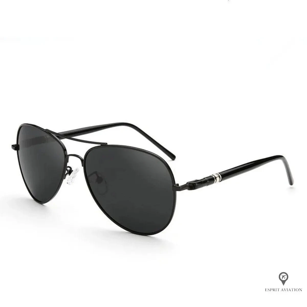Lunette Aviateur Homme De Soleil Noir Profond 3 Lunette Aviateur Homme De Soleil Noir Profond