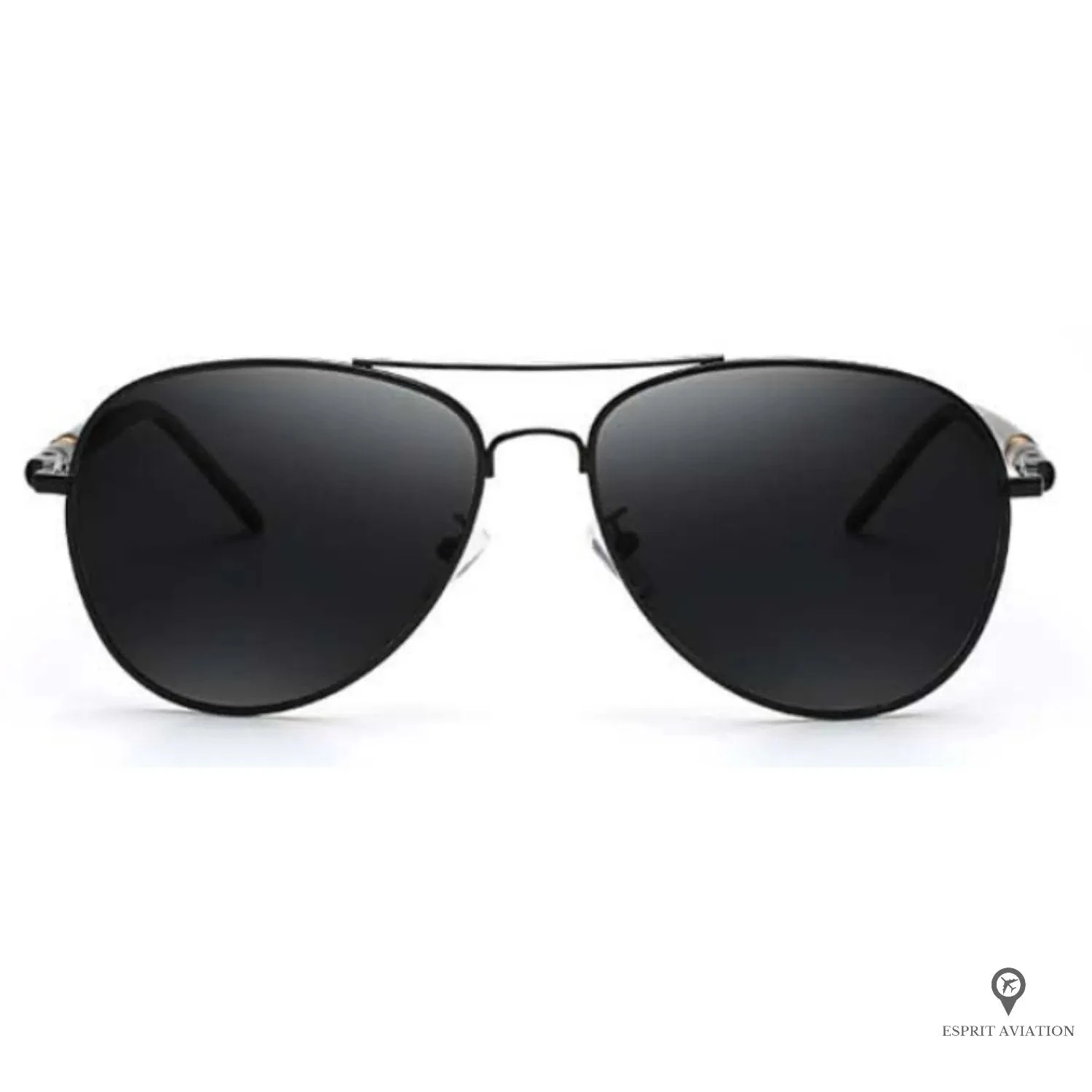 Lunette Aviateur Homme De Soleil Noir Profond 4 Lunette Aviateur Homme De Soleil Noir Profond – Image 2