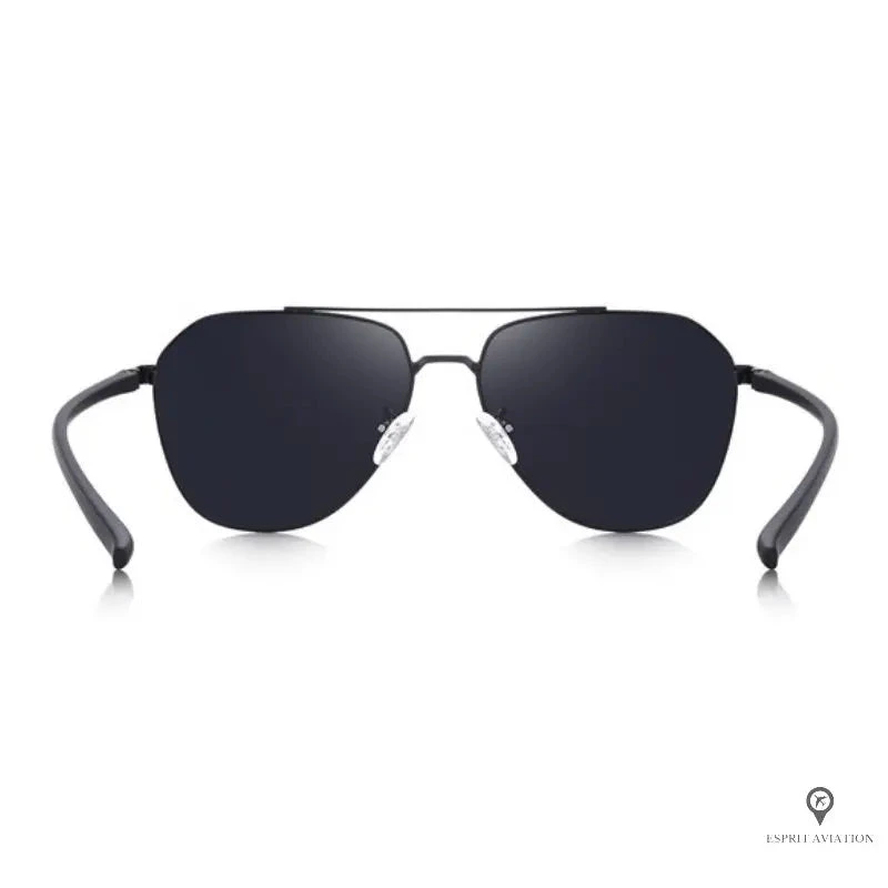 Lunette Aviateur Homme De Soleil Noir Profond 5 Lunette Aviateur Homme De Soleil Noir Profond – Image 3