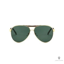 Lunette Aviateur Homme En Metal Plaqué