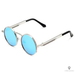 Lunette Aviateur Homme Hippie Bleu