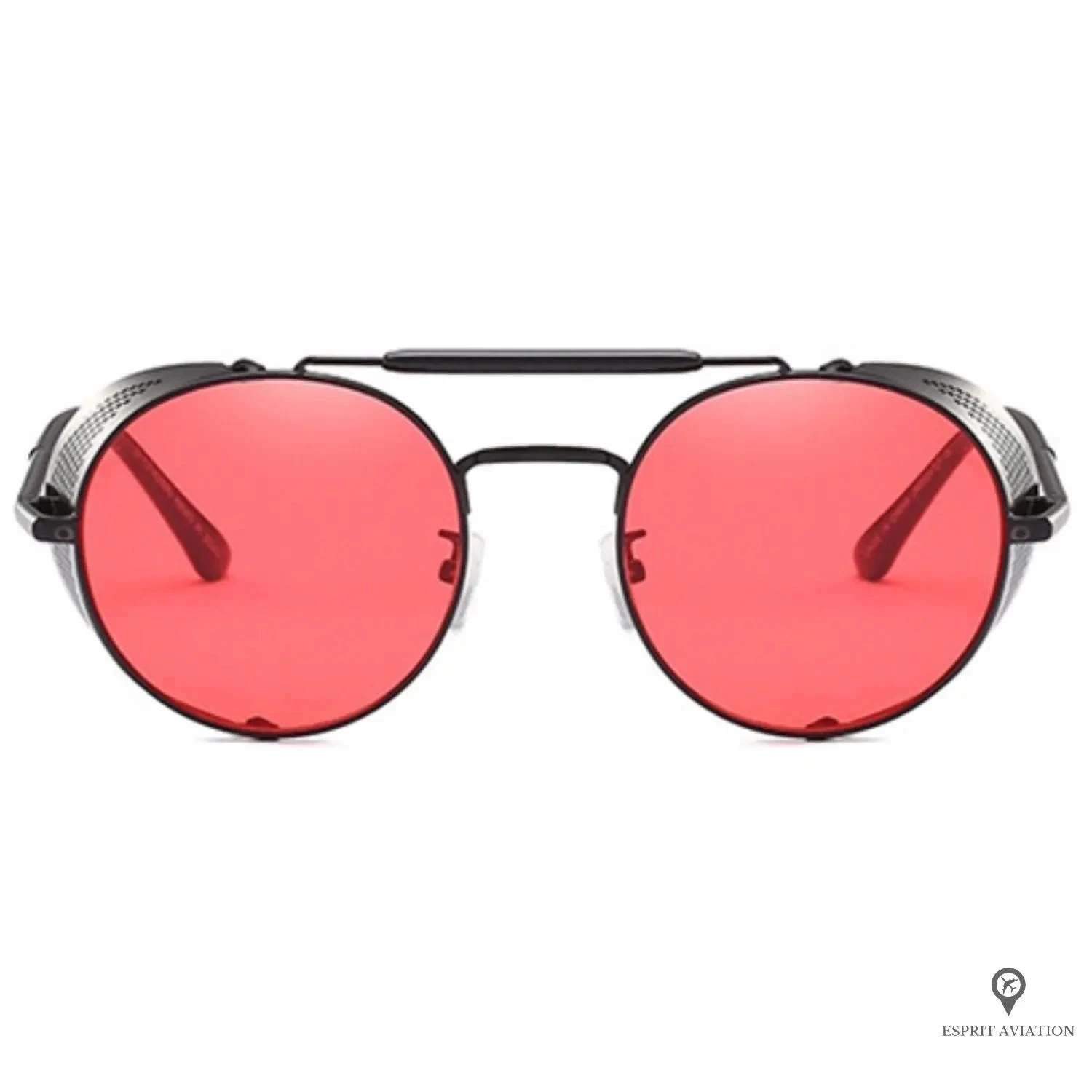 Lunette Aviateur Homme Retro Rouge 4 Lunette Aviateur Homme Retro Rouge – Image 2