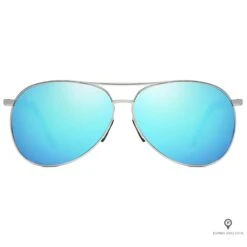 Lunette De Soleil Aviateur Homme Bleu