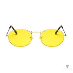 Lunette De Soleil Aviateur Homme Jaune