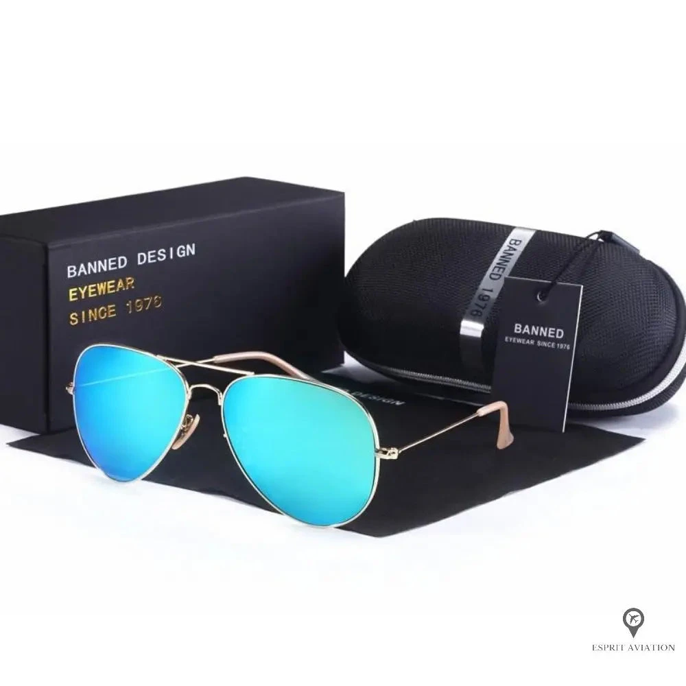 Lunette De Soleil Aviateur A La Vue En Ligne 4 Lunette De Soleil Aviateur A La Vue En Ligne – Image 2