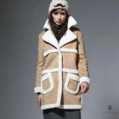 Manteau Aviateur Femme Beige -Esprit Aviation Manteau Aviateur Femme Beige Esprit Aviation 1677208864