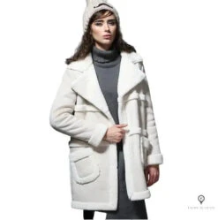 Manteau Aviateur Femme Blanc