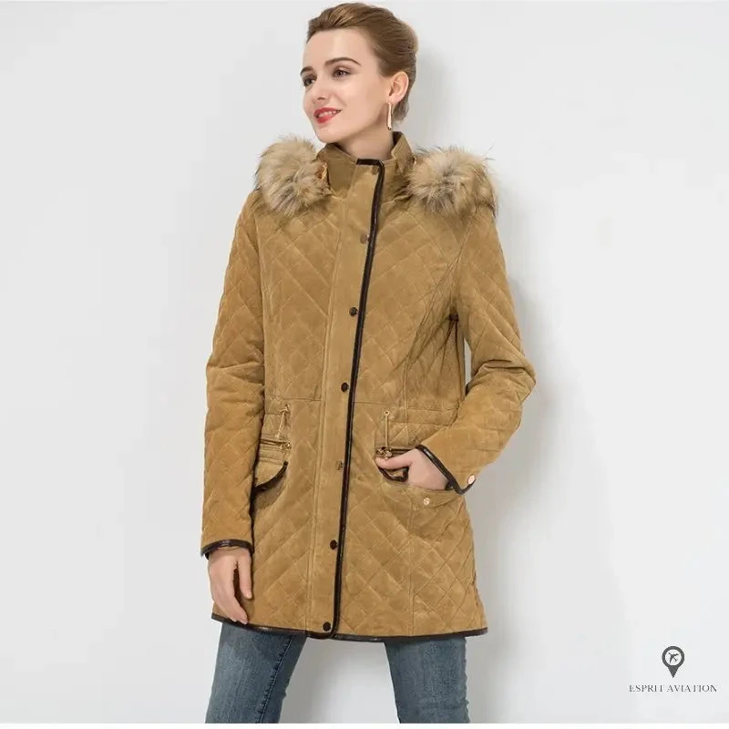 Manteau Aviateur Femme Camel 5 Manteau Aviateur Femme Camel – Image 3