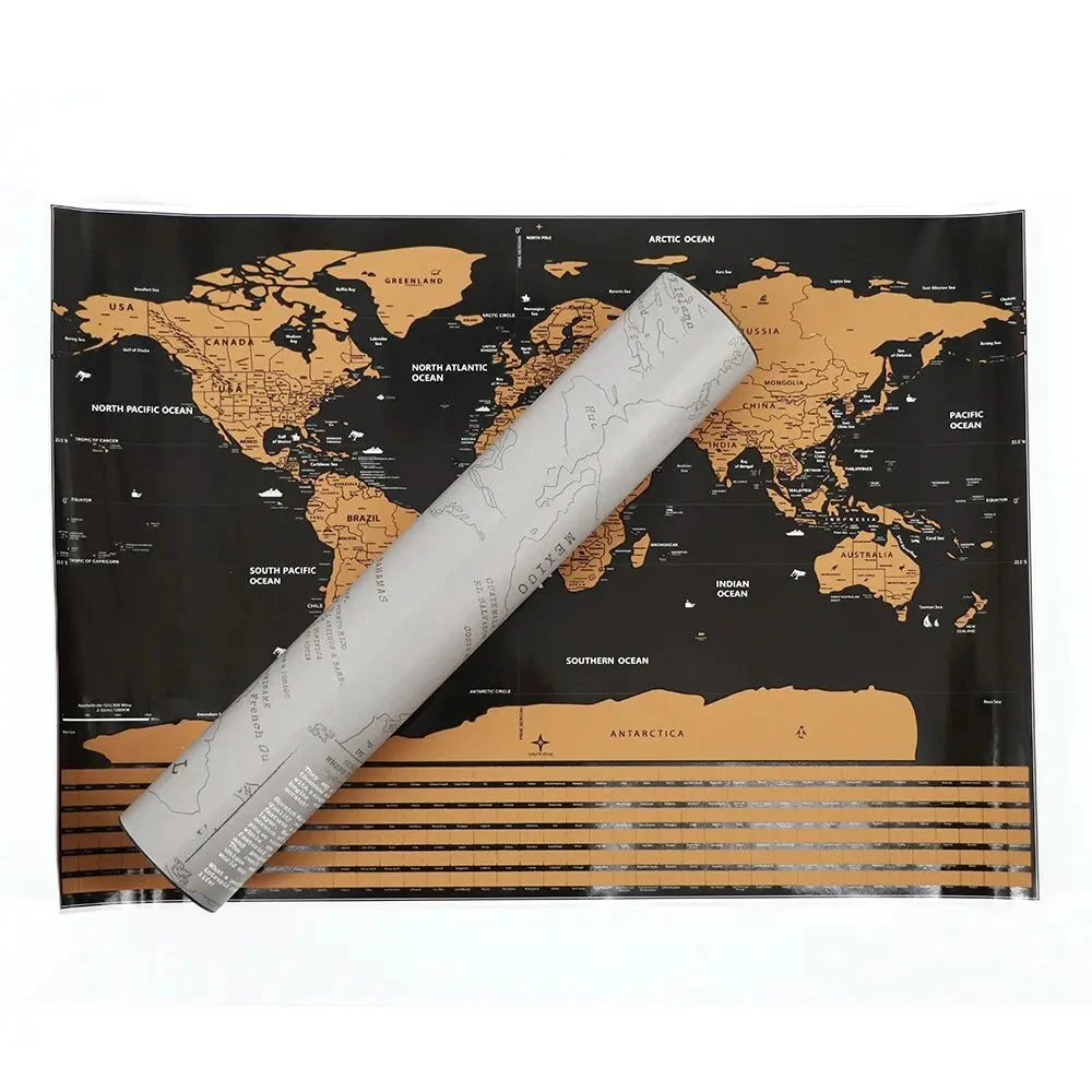 Carte Du Monde à Gratter 3 Carte Du Monde à Gratter