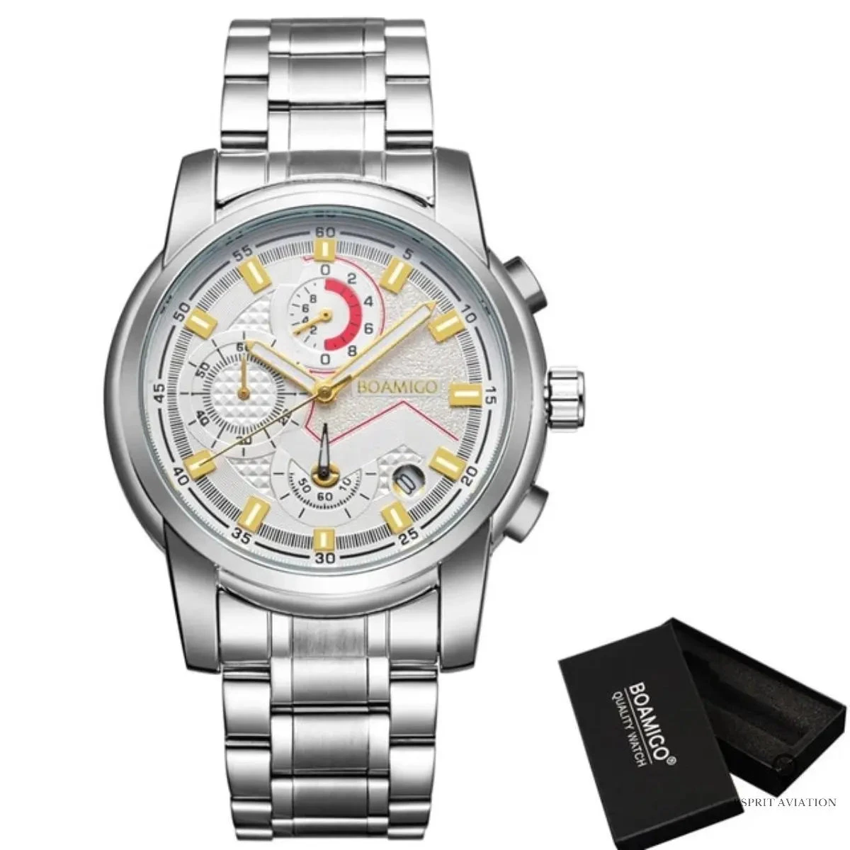 Montre Aviateur Argent Économique 3 Montre Aviateur Argent Économique