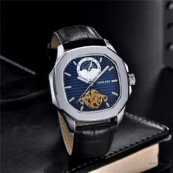 Montre Aviateur Automatique Cadran Bleu 5 Montre Aviateur Automatique Cadran Bleu -Esprit Aviation Montre Aviateur Automatique Cadran Bleu Esprit Aviation 1690000830222