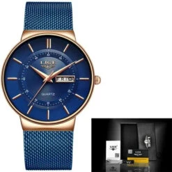 Montre Aviateur Bracelet Acier Bleu -Esprit Aviation Montre Aviateur Bracelet Acier Bleu Esprit Aviation 1690000728310